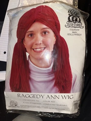 Peruca Raggedy Ann Franco fantasia cultura moda encontra Halloween - Imagem 1 de 4