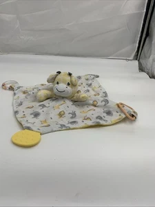 Modern Baby Giraffe Lovey Teether Rattle Soft Plush Snuggle Security Blanket Toy - Picture 1 of 5