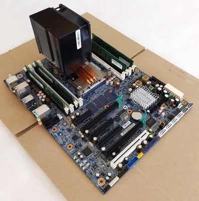 HP Z420 Mainboard, Xeon E5-1650V2, 32GB Micron DDR3 ECC, CPU Kühler & 600W PSU - Bild 1 von 4
