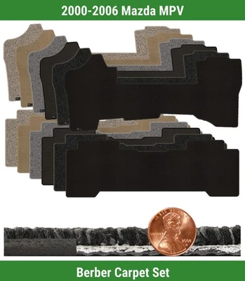 Juego de alfombrillas bereber personalizadas Lloyd para monovolumen Mazda 2000-2006 (2 piezas) #W83 Foto 1 de 4