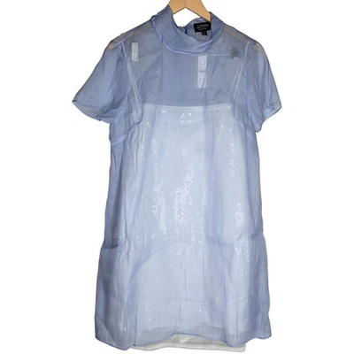 J. Crew Collection Pajarita Vestido Sin Mangas Azul Oscuro CL661 14 NUEVO CON ETIQUETAS Lentejuelas Foto 1 de 4