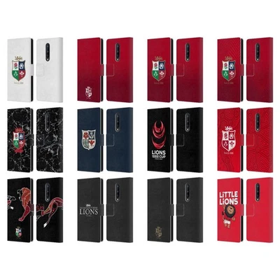 OFFICIAL BRITISH AND IRISH LIONS BADGE LEATHER BOOK CASE FOR ONEPLUS PHONES - Image 1 of 4