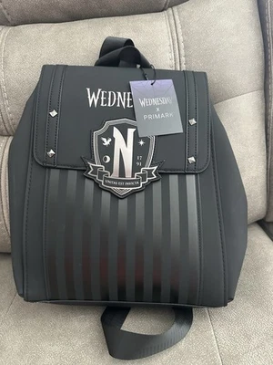 Wednesday Nevermore Academy Backpack From Primark. New with Tags Never Worn - Image 1 of 4