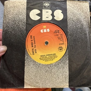 EARTH WIND & FIRE - Boogie Wonderland 7” Single Vinyl Record 1979 CBS Vg+ - Picture 1 of 2