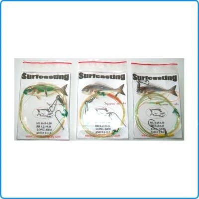 SURFCASTING SET TRE TERMINALI 1AMO PESCA IN MARE MORMORE SARAGHI ORATE - Immagine 1 di 2