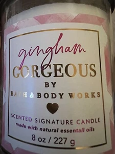 Bath & Body Works (GINGHAM GEORGOUS) einzelne Dochtkerze NEU 🙂 - Bild 1 von 3