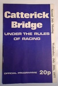 three vintage race cards  - Catterick 1971 July 21 and 22 ,1977 July 20 