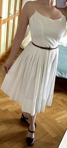 50er Jahre original Vintage Kleid weiß Rockabilly 50s Hepcat - Bild 1 von 7