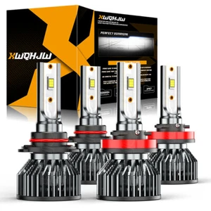 For Chevy Silverado 1500 2007-2015 Combo LED Headlight Kit Bulbs High Low Beam - Foto 1 di 8