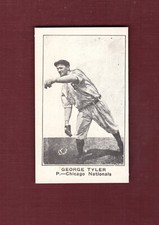 GEORGE TYLER, Chicago Cubs | 1922 American Caramel E121 REPRINT | 1972 TCMA