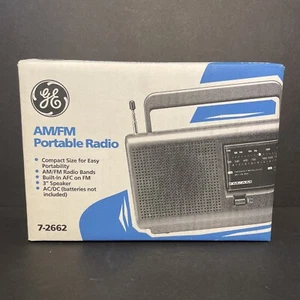Vintage GE General Electric 7-2662 2-Band Portable AM FM Radio New - Picture 1 of 5