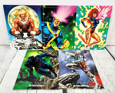 1992 SkyBox Marvel Masterpieces Sabretooth Cyclops Jean Grey Black Panther Cable