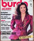 Burda Sewing Pattern Magazine November 1988 Christmas Vintage English Supplement