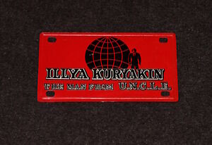 Homme de l'oncle u.n.c.l.e. 1967 Plaque d'immatriculation Marx étain Illya Kuryakin