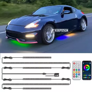 6pcs RGB Dream Color Underglow LED Neon Strip Light Chasing For Nissan 350z 370z - Picture 1 of 9