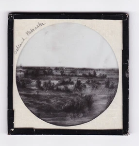 Ashland Nebraska America Theme Magic Lantern Glass Slide - Picture 1 of 2