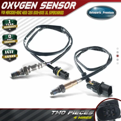 2x Sensores de oxígeno O2 aguas arriba y aguas abajo para Mercedes-Benz C230 2003-2005 1,8 L Foto 1 de 4