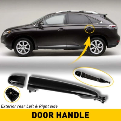 Manija de puerta exterior trasera para Toyota Camry 2007-2011 trasera izquierda o derecha negra Foto 1 de 4