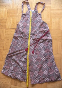Grau-Rot gemusterte Latzhose von Guru-Shop | Einheitsgröße für Schwangerschaft - Bild 1 von 2