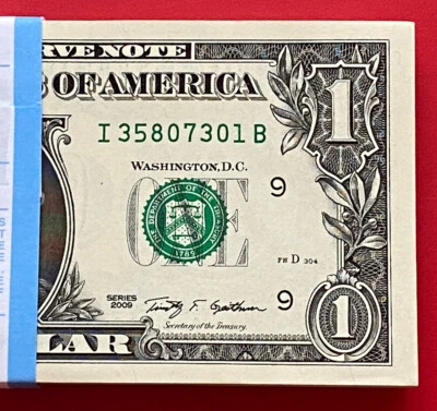 2009 $1 DOLLAR BILL ( MINNEAPOLIS I ) UNCIRCULATED - Image 1 of 3