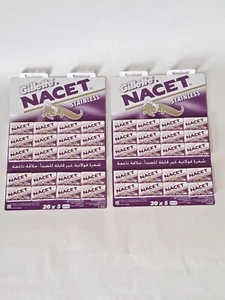 Shaving Blades Gillette Naset 200 tablets Stainless steel double edge - Picture 1 of 2