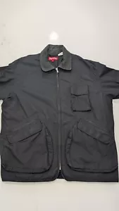 Supreme Cowhide Collar Cotton Shell Utility Jacket Black Size: Small - Picture 1 of 9