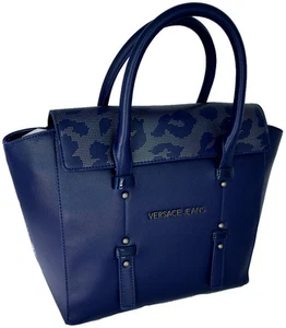 Borsa Borsetta Spalla Donna Blu Versace Bag Woman Blue - Picture 1 of 5