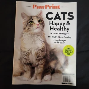 Pawprint Magazine 2025 ~ Cats: Happy & Healthy ~ Is Your Cat Happy ~ Living Long - Picture 1 of 7