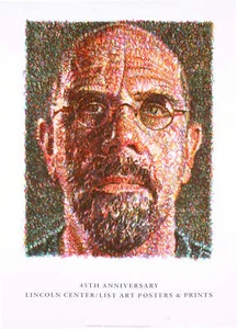 CHUCK CLOSE Self Portrait 42" x 30" Lithograph 2007 Realism Brown, Multicolor, R - Picture 1 of 1
