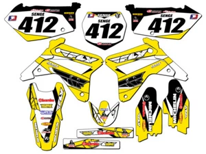 2005-2006 RMZ 450 13 FLY Yellow Senge Graphics Kit Compatible with Suzuki - Picture 1 of 10