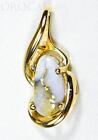 Gold Quartz Pendant "Orocal" PN784SQX Genuine Hand Crafted Jewelry - 14K Gold Ye