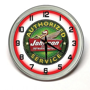 Johnson Outdoor Motors Authorized Service Advertising Pocket Mirror Retro Style - Picture 1 of 2