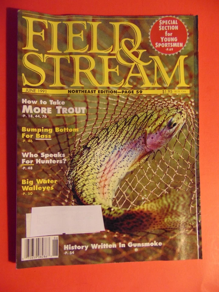 FIELD & STREAM June 1991 Walleyes - Image 1 of 1