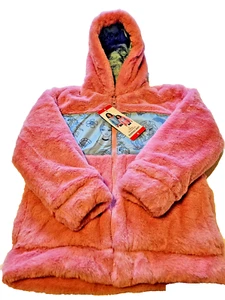 "NEW" Disney Princess Kid's REVERSABLE Jacket Color's Blue / Pink Size 6 - Picture 1 of 11