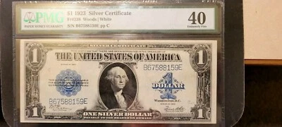 FR.#238 One Dollar ($1) Series of 1923 SILVER CERTIFICATE - PMG EF40 - Image 1 of 4
