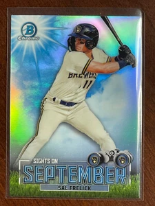 2023 Bowman 1st Milwaukee Brewers 34 schede RC + 11 cromate + rifrattore Sal Frelick - Foto 1 di 7