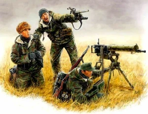 Master Box 3526 Equipo de ametralladora alemana, Frente Oriental Escala 1/35 Modelo Kit 1944 - Imagen 1 de 7