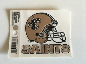 NFL New Orleans Saints Logo Rico Tag Static Cling Decal- Quantity 2 - Picture 1 of 1
