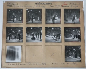 Board Contact 1960 Charles Aznavour Tele Magazine 8 Photos 6X6cm - Picture 1 of 1