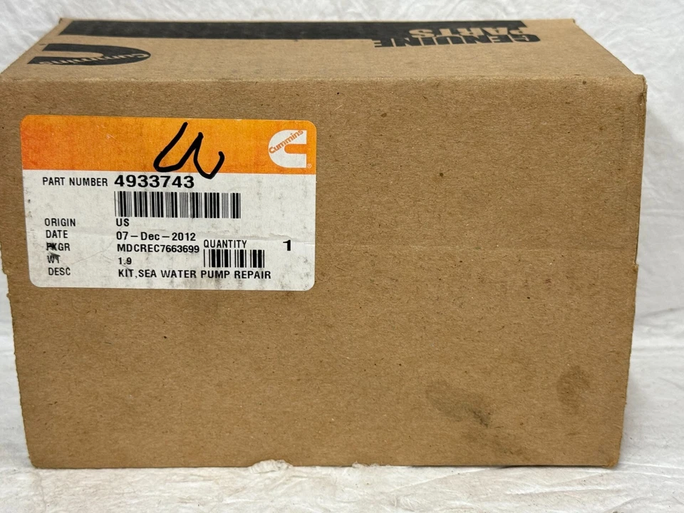 Cummins #49334743 Sea Water Pump Repair Kit - Image 1 of 1