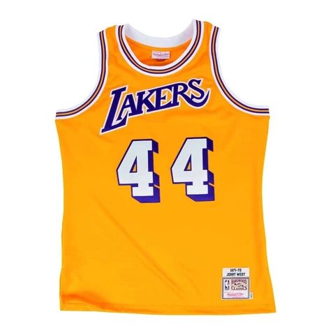 NWT Mitchell & Ness Los Angeles Lakers Jerry West 1971 Authentic Jersey 44 (L) Cover