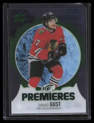 2023-24 Upper Deck Ice #159 David Gust Green #/299 - Image 1 of 2