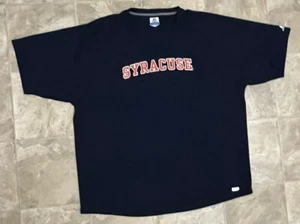 Syracuse University Orange Russell Athletic Dri Power Tshirt Adult XXL Navy Blue - Picture 1 of 8