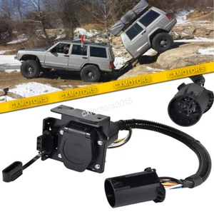 Trailer Plug RV Multi-Tow 7 Way to 4 Way Light Connector for Jeep Grand Cherokee - Picture 1 of 8