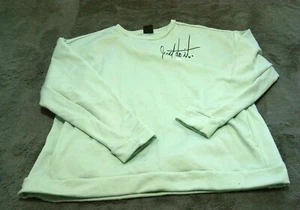 Nike Women's Sweatshirt Large Mint Green Polyester Stretch Crew Neck Long Sleeve - Picture 1 of 11