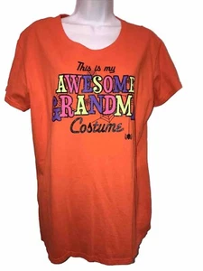 Halloween Damen T-Shirt orange Gr. XL "This Is My Awesome Grandma Kostüm" - Bild 1 von 13
