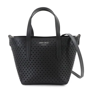 Borsa a tracolla JIMMY CHOO Mini Sara 2 vie borsa in pelle nera 90300304 - Foto 1 di 9