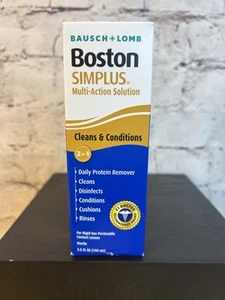 Bausch & Lomb Boston Simplus Multi-Action-Lösung 3,5 Oz. Reinigt & Zustand - Bild 1 von 3