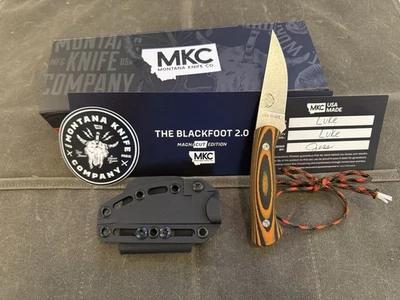 🔥Montana Knife Company MKC, Blackfoot Naranja y Negro ¡Edición NOMAD!!! NUEVO EN CAJA 🔥 Foto 1 de 4
