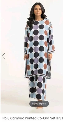 Gul Ahmed Pakistani Semi Formal Lawn 2 Piece Large 46" Bust New - Image 1 of 4